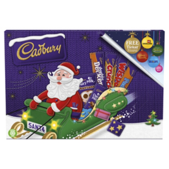 Picture of Christmas Cad Selection Box MED Santa 150gx8